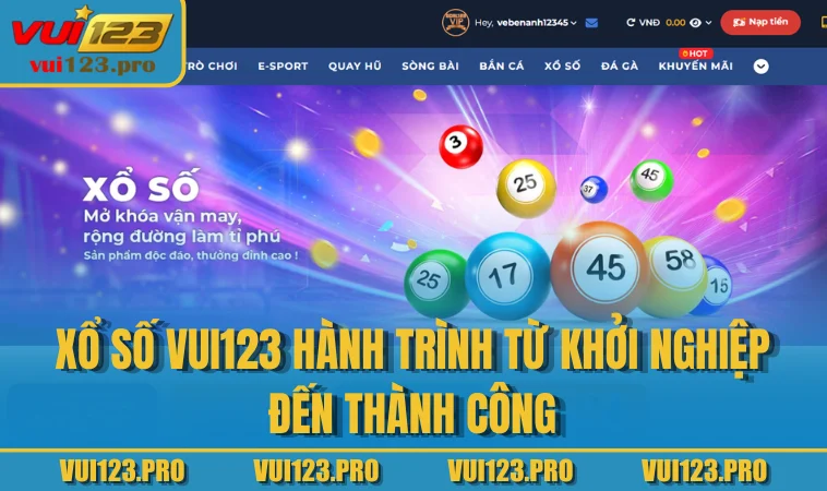Xổ số vui123 hành trình từ khởi nghiệp đến thành công